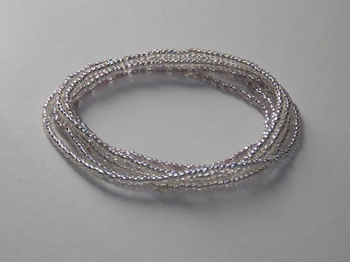 stretch bracelet / necklace, silver silverperlmutt