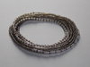 stretch bracelet/ necklace greybraun silver