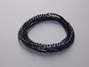 stretch bracelet/ necklace perlmutt-black grey