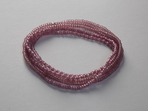 stretch bracelet/ necklace dunkelrose lightrose