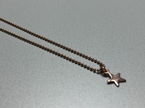 ballchain rosegold plated with star