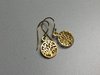 earring tree of life silver gold plated
