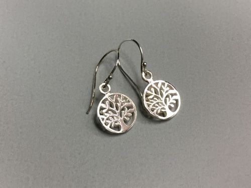 earring tree of life silver