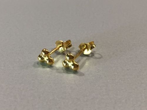 studs small balls gold plated