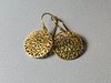 earring round ornament gold