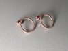 earring twisted rosegold