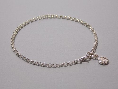 bracelet silver with pendant medallionstyle
