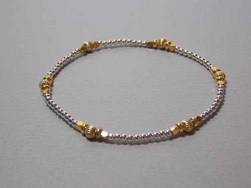 Elastisches Armband gold silber