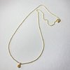 necklace with flower pendant gold plated