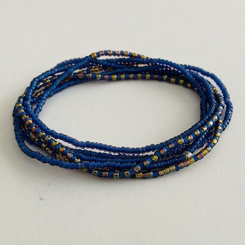 3way necklace blue perlmut
