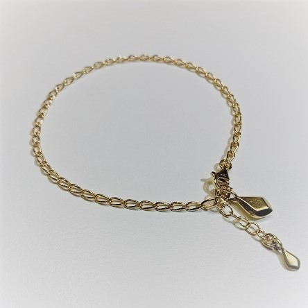 bracelet with pendant drop style gold plated