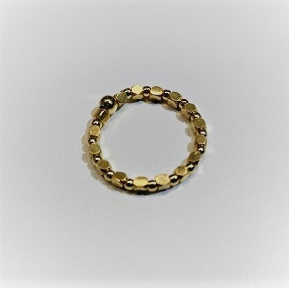 Elastischer Ring vergoldet