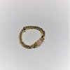 Elastischer Ring mit Pink Opal vergoldet