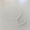 necklace heart silver