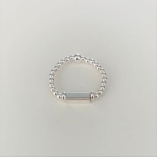elastic ring silver