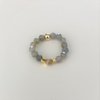 elastic ring labradorit gold plated beads