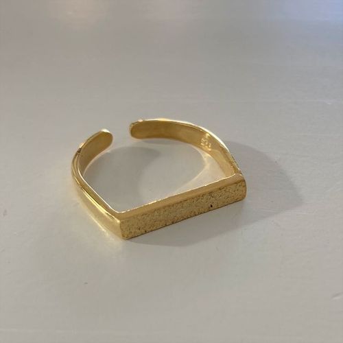 Offener Ring vergoldet
